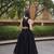 Black Rayon Readymade Navratri Lehenga Choli with Mirror Gamthi Work