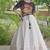 Black&White Cotton Readymade Navratri Lehenga Choli with Bandhej & Embroidery Work