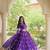 Violet Georgette Readymade Navratri Lehenga Choli with Bandhej & Embroidery Work