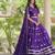 Violet Georgette Readymade Navratri Lehenga Choli with Bandhej & Embroidery Work