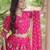 Rani Georgette Readymade Navratri Lehenga Choli with Bandhej & Embroidery Work
