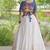 Blue&White Cotton Readymade Navratri Lehenga Choli with Bandhej & Embroidery Work