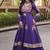 Violet Cotton Readymade Navratri Lehenga Choli with Gamthi Thread & Mirror Work