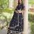 Black Georgette Readymade Navratri Lehenga Choli with Bandhej & Embroidery Work