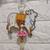 handmade cow jhumki shubh labh hanging for decoration hanging (pack of 2)