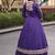 Violet Cotton Readymade Navratri Lehenga Choli with Gamthi Thread & Mirror Work