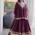 Purple Cotton Readymade Navratri Lehenga Choli with Zari & Mirror lace Work