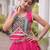 Rani Silk Blend Readymade Navratri Lehenga Choli with Mirror & Gamthi Embroidery Work
