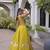 Olive Silk Blend Readymade Navratri Lehenga Choli with Mirror & Gamthi Embroidery Work