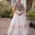 White Silk Blend Readymade Navratri Lehenga Choli with Kutchi Gamthi Work