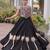 Black Silk Blend Readymade Navratri Lehenga Choli with Kutchi Gamthi Work