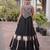Black Silk Blend Readymade Navratri Lehenga Choli with Kutchi Gamthi Work