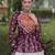 Maroon&White Cotton Readymade Navratri Lehenga Choli with Kutchi Gamthi Patchework