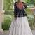 Black&White Cotton Readymade Navratri Lehenga Choli with Kutchi Gamthi Patchework