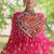 Rani&White Cotton Readymade Navratri Lehenga Choli with Kutchi Gamthi Patchework