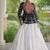 Black&White Cotton Readymade Navratri Lehenga Choli with Kutchi Gamthi Patchework