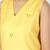 Yellow chanderi kurta set with mirrorwork and dupatta, stitched