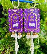 lotus cow shubh labh door hanging toran for home hanging (pack of 2)