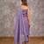 Purple tissue chanderi tonal kurta set with dupatta, stitched