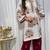 White embroidered kurta with maroon palazzo & dupatta set