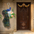 peacock ring door hanging handmade floral wall decor for home (pack of 2)