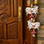 cow shubh labh mdf hanging handmade home decor (pack of 2) 