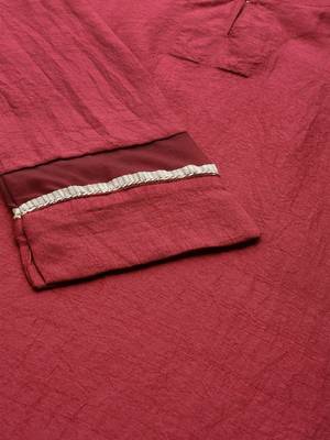 Women Maroon Solid Kurta with Palazzos & Dupatta 2