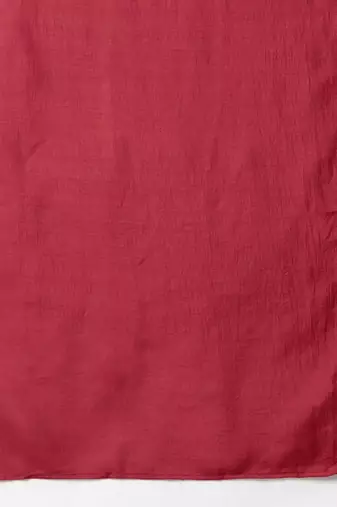 Women Maroon Solid Kurta with Palazzos & Dupatta