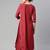 Women Maroon Solid Kurta with Palazzos & Dupatta