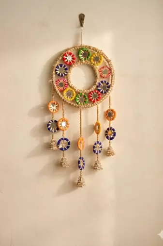 colorful handmade dream catcher decorative home door hanging (pack of 1)