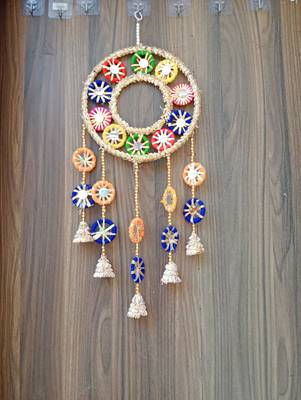 colorful handmade dream catcher decorative home door hanging (pack of 1) 4