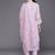 Floral Embroidered Regular Thread Work Linen Kurta with Trousers & Dupatta