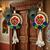shubh labh peacock feather door hanging decorative wall handmade home decor (pack of 2)