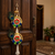 shubh labh peacock feather door hanging decorative wall handmade home decor (pack of 2)