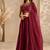 Maroon Embroidery Work Lehenga choli with dupatta.