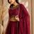Maroon Embroidery Work Lehenga choli with dupatta.