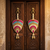 shubh labh leaf patch door hanging handmade beaded wall hanging home decor (pack of 2)
