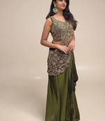 Regal silk blend embroidered saree 