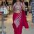 Royal fuchsia embroidered saree with peacock motif blouse