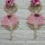 shubh labh pink lotus patch door hanging handmade beads wall hanging home decor (pack of 2)
