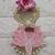 shubh labh pink lotus patch door hanging handmade beads wall hanging home decor (pack of 2)