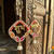 traditional shubh labh booti chudi wall hanging for main door  perfect for home decor (pack of 2)