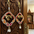 traditional shubh labh booti chudi wall hanging for main door  perfect for home decor (pack of 2)