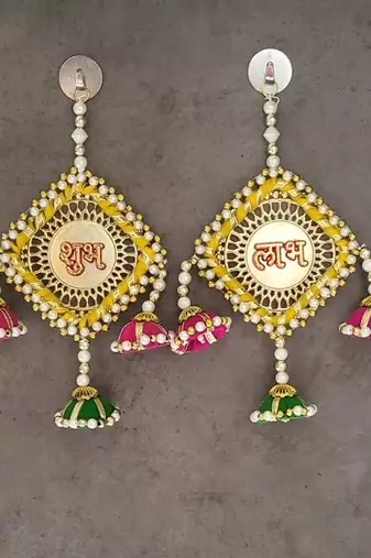 traditional decorative wall hanging for main door  garland perfect for home decor (pack of 2)
