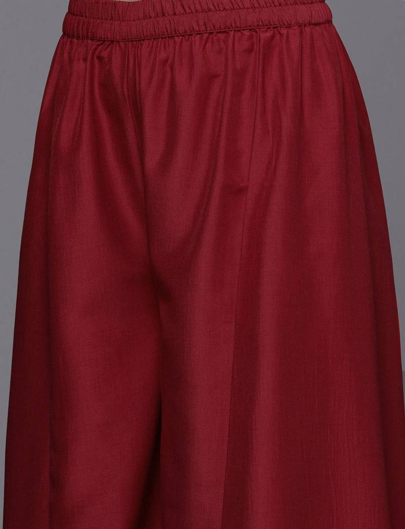 Floral Anarkali Kurta with Palazzos & Dupatta