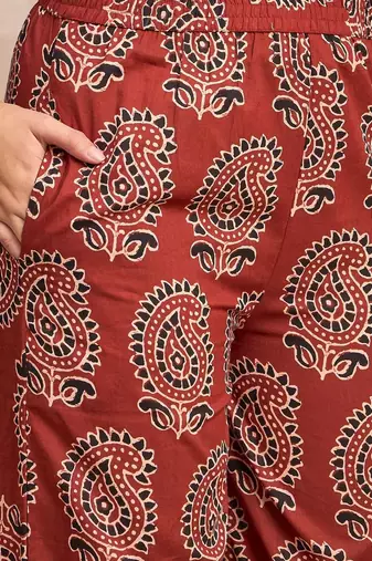 Women Ethnic Motifs Printed Regular Kurta with Palazzos Kurta Sets