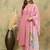 Women Woven Design Regular Beads and Stones Kurta with Trousers & Dupatta