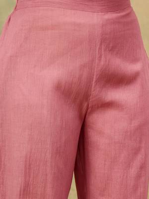 Women Woven Design Regular Beads and Stones Kurta with Trousers & Dupatta 3