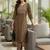 Women Ethnic Motifs Printed Regular Thread Work Kurta with Trousers