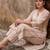 Women Printed Regular Chanderi Silk Kurta with Trousers